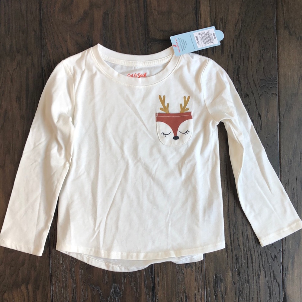 NEW! Cat & Jack reindeer shirt